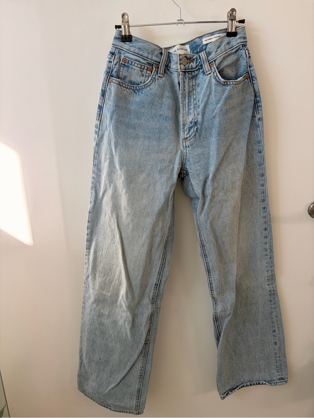Aritzia High Rise Farrah Wide Leg Jeans